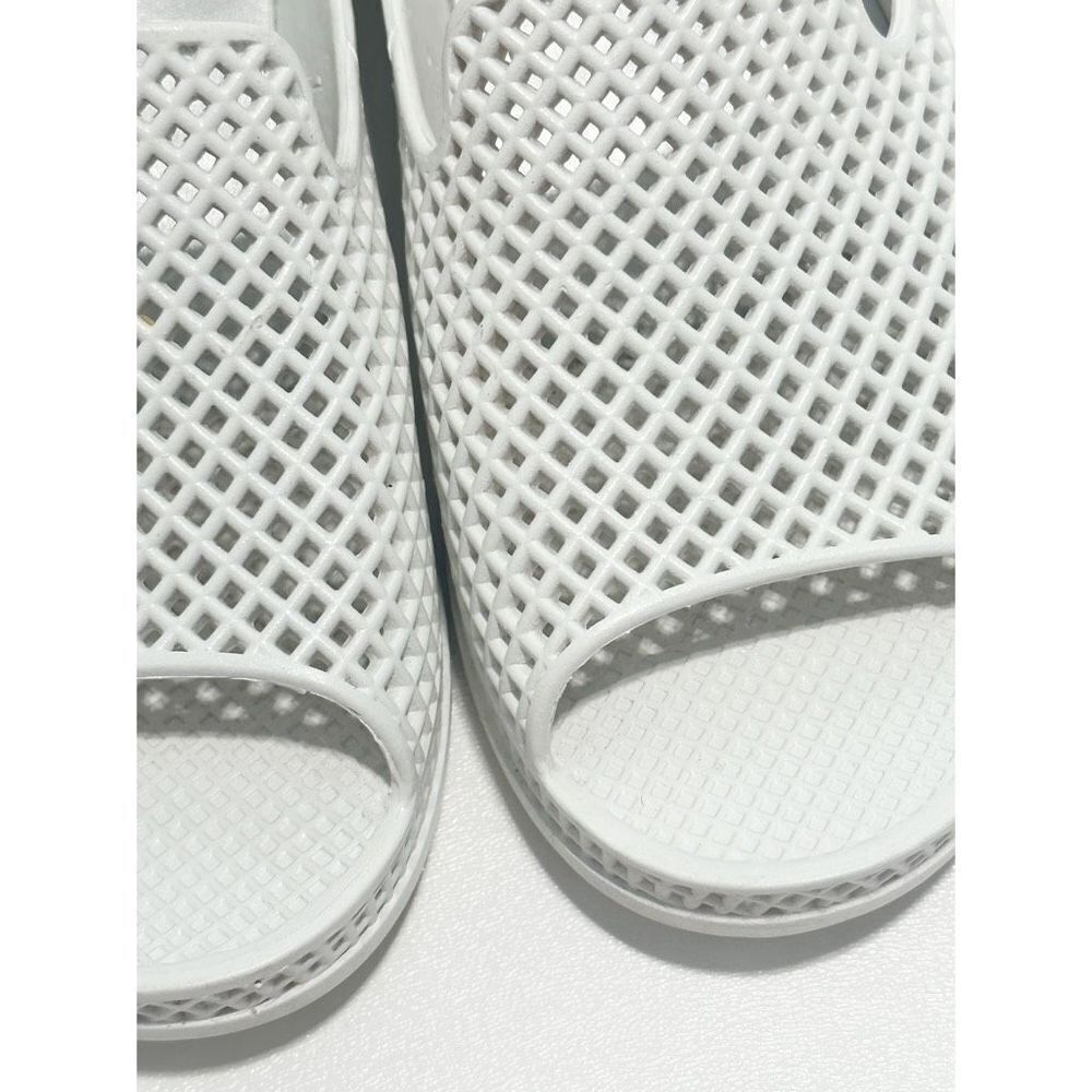 Skechers Plastic Waffle Design Open Toe Slip-On Slides‎ Wedge Sandals White Sz 7 - Picture 4 of 11